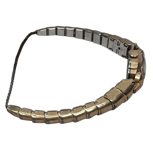 Deauville Ladies Cocktail Watch Gold Tone Metal Speidel Spirit of Paris Bracelet - Picture 5 of 9